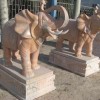 大象雕刻石材 一对配套