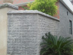 自然面芝麻黑围墙装饰 654石材外墙应用