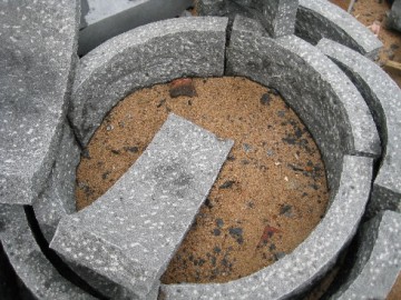 圆弧形树池石材 长泰灰麻厂家供应 承接园林石材工程订单