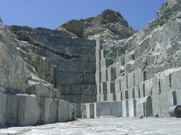 希腊雅典娜灰大理石矿山_图片-石材网