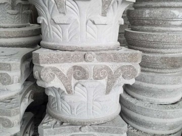 石材圆柱底座 罗马柱柱头