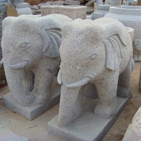 石雕大象 石材雕刻动物