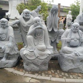 惠安石雕 十八罗汉雕刻产品
