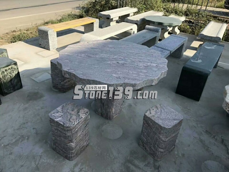石雕桌子 石桌石凳现货促销 花岗岩长凳