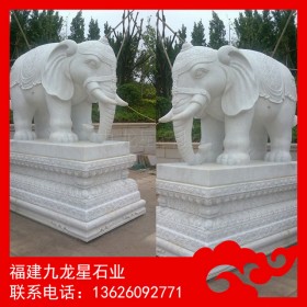 惠安石雕大象 大象石雕制作 石材大象雕刻