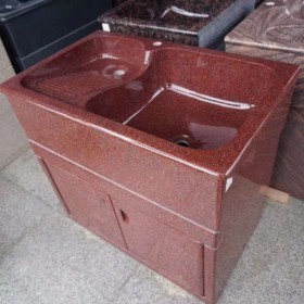 大红色花岗岩洗衣池（印度红） XYC-057