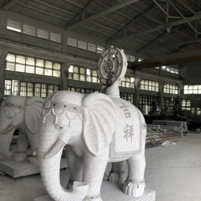 惠安石雕大象厂家 大象石雕供应