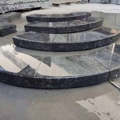 宜宾新中国黑石材圆弧形池子装饰