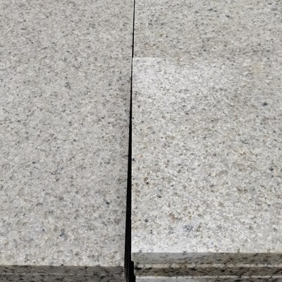 湖南芝麻白花岗岩 郴州地铺板喷沙面  园林公园铺地板材